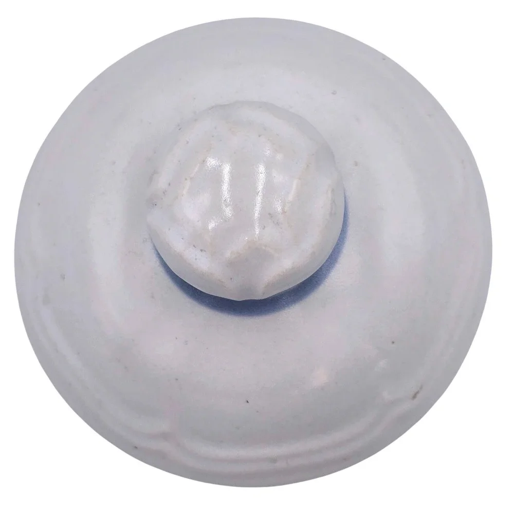 Pfaltzgraff‎ Sugar Bowl Replacement LID ONLY Stoneware Blue Ring Grey